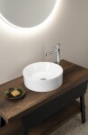 GSI - KUBE X keramické umývadlo na dosku, priemer 40cm, biela ExtraGlaze 942611