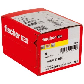 Fischer N 6 x 40/10 S klincová hmoždinka 40 mm 6 mm 50354 50 ks; 50354