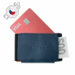 FIXED Tiny Wallet Kožená peňaženka z pravej hovädzej kože modrá (FIXW-STN2-BL)