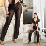 Sexy Koucla Mesh Highwaist Pants / Cover-Up black M