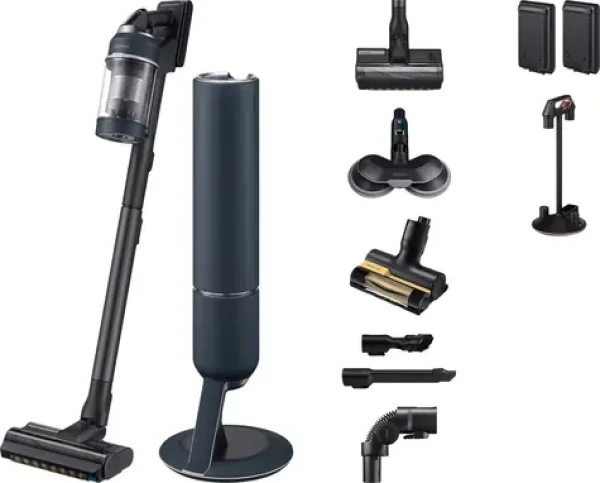 Samsung Jet PLUS Pro Extra VS20B95973B čierna / Tyčový aku vysávač / 580 W / 25,2 V / 120 min (VS20B95973B/GE)