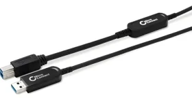 MicroConnect kábel USB-A - USB-B 15 m čierna / Kábel / 10 Gbit/s (MC-USB3.0AB15OP)