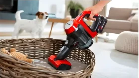 BOSCH Unlimited 7 ProAnimal BBS711ANM červená/čierna / Aku tyčový vysávač / 18V / 40 min / bezvreckový / LED (BBS711ANM)