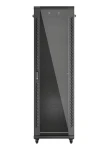 Lanberg čierna / Stojanový rozvádzač / 19" / 42U / 600x800 mm / presklené dvere (FF01-6842-12B)