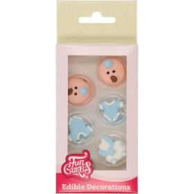 Cukrové zdobenie 12ks miminko chlapček - FunCakes - FunCakes