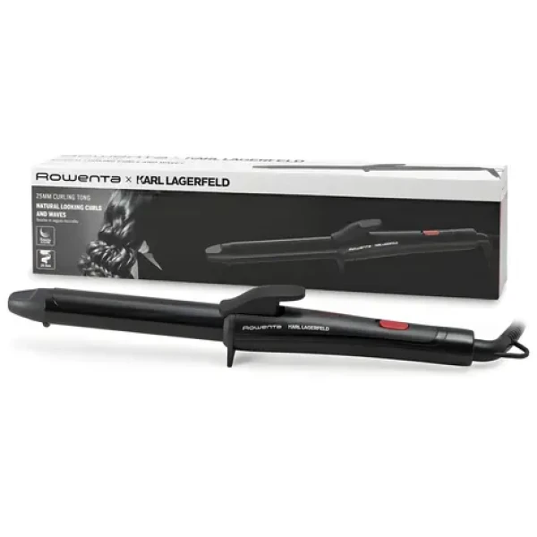 Rowenta Karl Lagerfeld CF321L čierna / Kulma na vlasy / 25mm / 47W / 200 ° C (CF321L)