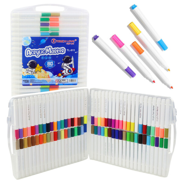 Mamido Súprava akrylových popisovačov 80 ks