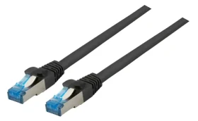 EFB CAT6a S/FTP 1m čierna / Patch kábel / RJ-45 / 10 Gbit/s (K5525FSW.1)