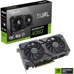 Asus Dual GeForce RTX 4060 OC 8GB / 1830 - 2505Mhz / 8GB GDDR6 / 128bit / 1x HDMI + 2x DP / 115W (90YV0JC0-M0NA00)