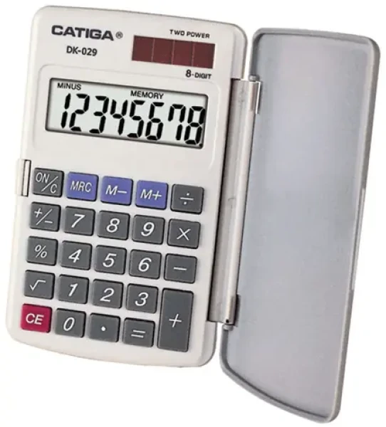 Catiga 029 / Kalkulačka vreckový / 8miestny displej / solárne a batérie