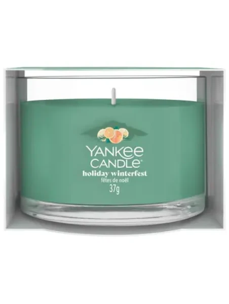 Yankee Candle votívna sviečka plnená v skle HOLIDAY WINTERFEST (5038581166827)