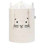 Sipo Premium Bouclé so šnúrkou Rabbit béžová / 43 l / Kôš na hračky (SPBB04)