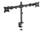 Digitus DA-90349 čierny / Stojan na 2 monitory / VESA 75x100 / do 27" / náklon ±45° (DA-90349)