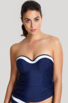 Vrchný diel plaviek Swimwear Anya Cruise Bandeau Tankini navy/white SW1091 70D