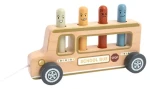 2KIDS TOYS Drevená vystreľovacia hra Školský autobus