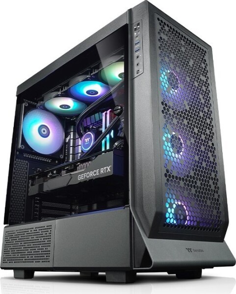 Thermaltake Thermaltake Neired Black, gaming PC (black/transparent, Windows 11 Home 64-bit)