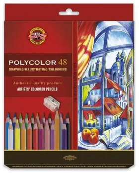 KOH-I-NOOR Umelecké pastelky šesťhranné Polycolor 3836 - 48 ks (3836)