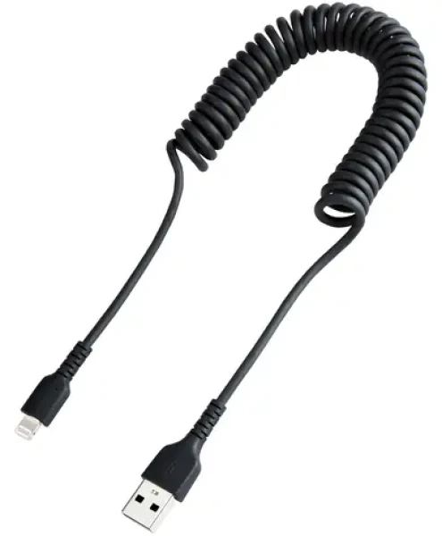 StarTech USB-A - Lightning čierna / Kábel / krútený / 1 m (RUSB2ALT1MBC)