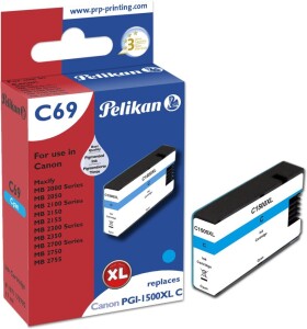 Pelikan Pelikan C69 Cyan nabój z Tonerem 1 ks Náhradný Wysoka (XL) wydajność Cyjan