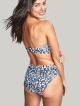 Swimwear Serengeti Midi Gather Brief blue animal SW1656