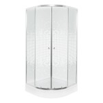 KERRA - Sprchovací kút s vaničkou Pixel 80 (biely) 5907548117472