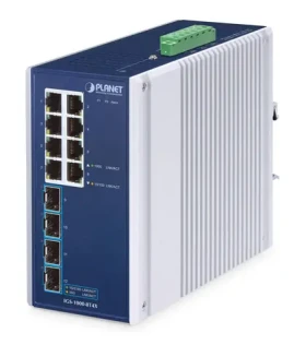 Planet IGS-1000-8T4X / Switch priemyselný / Unmanaged / 8x Gigabit RJ-45 / 4X SFP / IP30 (IGS-1000-8T4X)