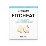 Proteínová čokoláda Fitcheat - GymBeam (biela čokoláda kokos, 80 g) (30539-12-80g-whitechocolatecoconut)