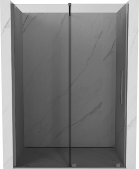 MEXEN/S - Velár posuvné sprchové dvere 160, grafit, grafit metal 871-160-000-41-95