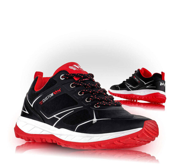 VM Footwear Melbourne 4805-35 Outdoorové softshellové topánky červené 40 4805-35-40