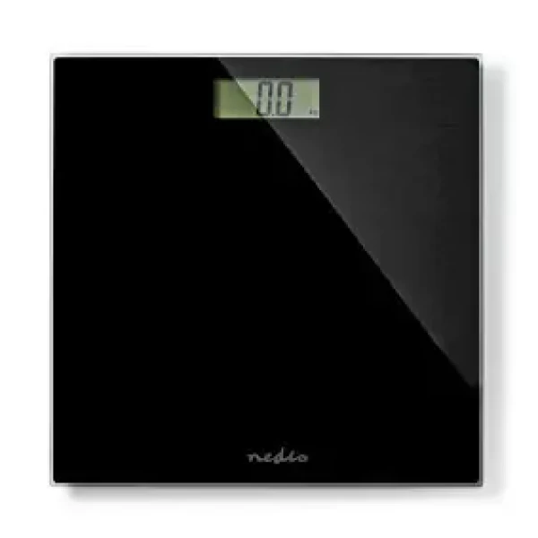 Nedis Osobná váha čierna / Digitálna / Tvrdené Sklo / nosnosť: 150 kg (PESC500BK)