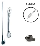 Calearo AM/FM predná anténa sklopná / Anténa / pasívna / DIN / 41 cm
