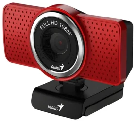 Genius ECam 8000 červená / Web kamera / 1920x1080 / USB 2.0 / mikrofón (32200001407)