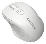 Canyon OnClick 20 biela / Optická bezdrôtová myš / tichá / 1600 dpi / 6 tlačidiel / 2,4 GHz (CNE-CMSW20W)