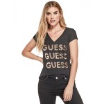 GUESS tričko Dolly Reversible Sequin Logo Tee čierne XS Čierna