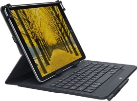 Logitech Logitech Universal Folio with integrated keyboard for 9-10 inch tablets Čierny Bluetooth QWERTY Włoski