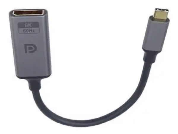 PremiumCord adaptér USB-C na DisplayPort DP1.4 samec-samica 8K @ 60Hz a 4k @ 120Hz 20cm (ku31dp12)