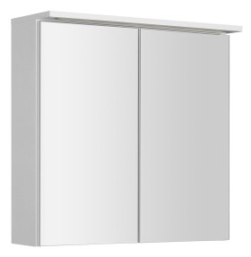 AQUALINE - KAWA STRIP Galérka s LED osvetlením 70x70x22cm, biela WGL70S