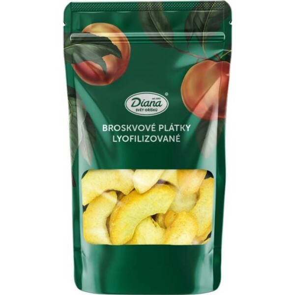 Broskyňové plátky lyofilizované 30 g - Diana - Diana