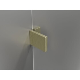 MEXEN/S - Lunar vaňová zástena FIX 60 x 150, transparent, zlatá kartáčovaná 897-060-000-55-00