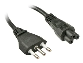 Lindy Napájací kábel Talianska zástrčka - IEC C5 čierna / Napájací kábel / 2 m (30408)