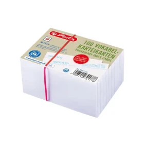Herlitz Linkované kartičky A8 so slovníkom / 100 ks / biela (50041152)