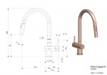 Reginox Drezová batéria Reginox Flint, R38826, Copper / meď R38826