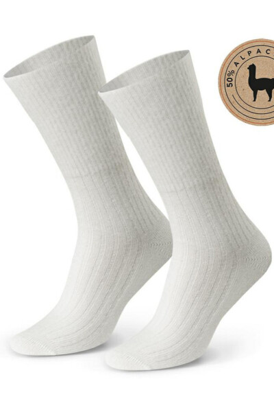 ALPAKA 50% DÁMSKE PONOŽKY 044 ecru 35-37