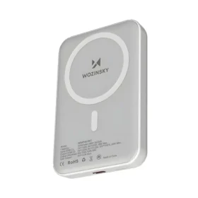 Wozinsky WRW349YWS biela / Magnetická powerbanka / 10000 mAh
