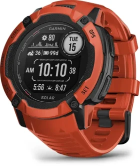 Garmin Instinct 2X Solar 50mm Flame Red / inteligentné hodinky / GPS / BT / 10 ATM / meranie dennej aktivity / solárne dobíjanie (010-02805-01)