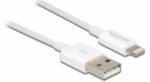 DeLock dátový a napájací kábel biela / Lightning / USB-A / 1 m / USB 2.0 (83000)
