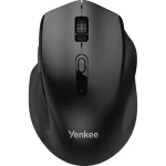 YENKEE YMS 2050BK WL EGO čierna / bezdrôtová optická myš / 1600 DPI / 6 tlačidiel / 2.4 GHz / BT (8590669316847)