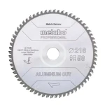 Metabo AluminiumCutProf / Rezný kotúč na hliník / Priemer 216 x 30 mm / Šírka rezu 2.2 mm (628443000)