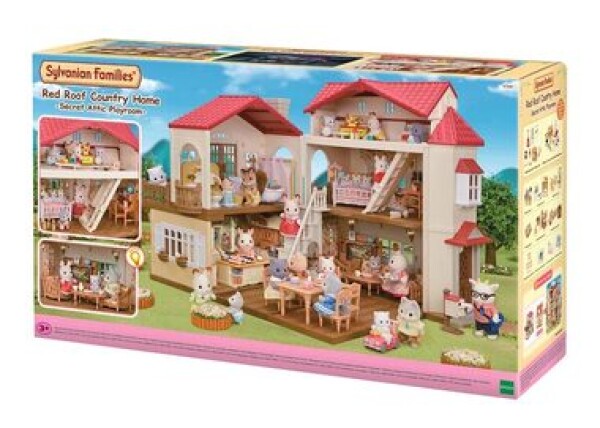 Sylvanian Families: Poschodový dom s červenou strechou a so svetlami