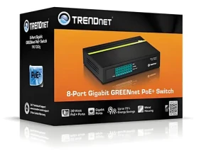 Trendnet TPE-TG80G / Switch / 8- Port Gigabit PoE+ / 123 W / 16 Gbit/s / kovové prevedenie (TPE-TG80G)